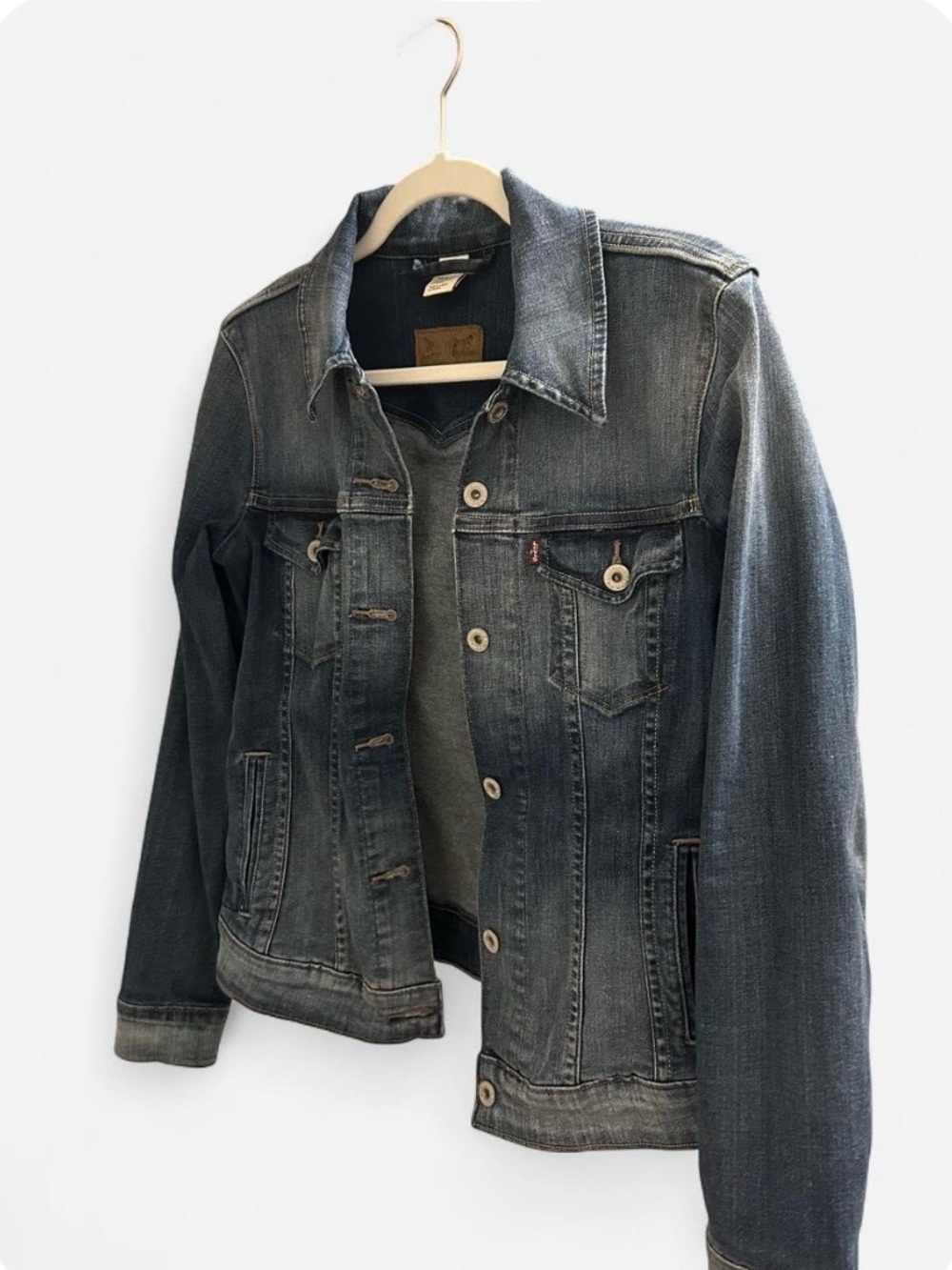 Women's Denim Jacket - Dark Blue Wash